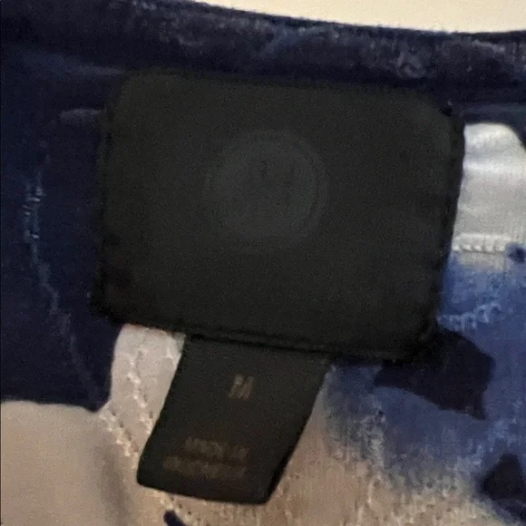 JM Collection Navy and White Floral Tank Top - Picture 3 of 5